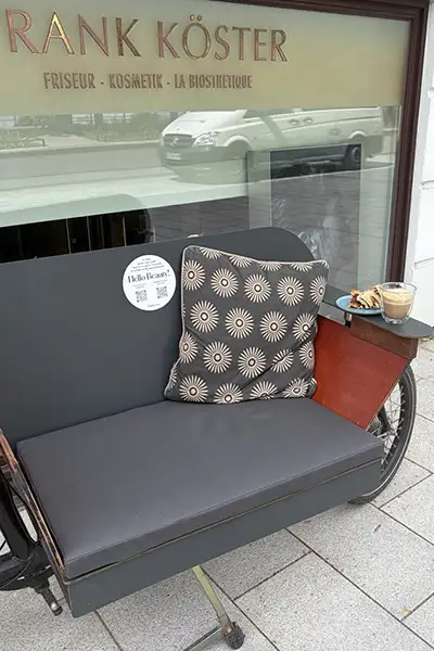 Fahrradbank – vom Lastenträger zum Sitzplatz